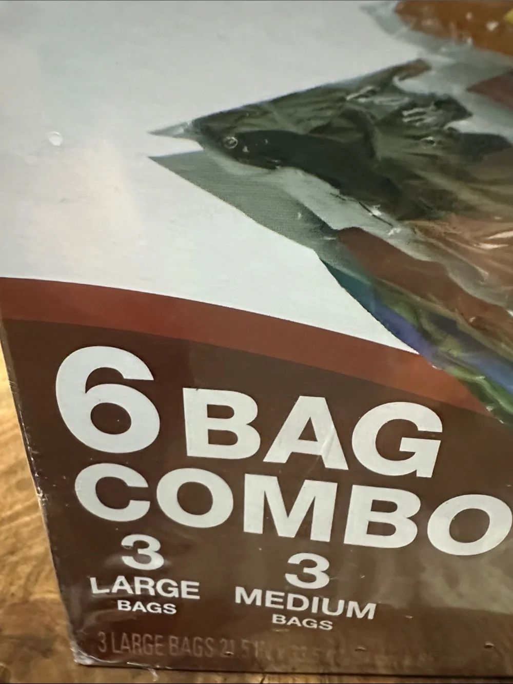 Ziploc Space Bag 6-Bag Combo 3 Large 3 Medium Vacuum Storage Bags New Sealed